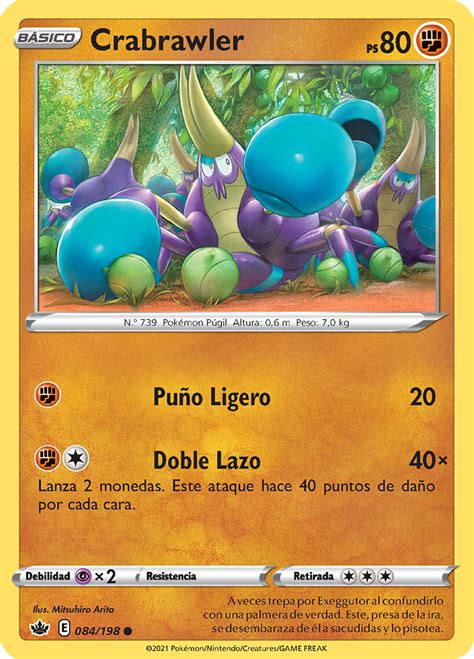 Crabrawler Reinado Escalofriante Tcg Wikidex La Enciclopedia Pokémon