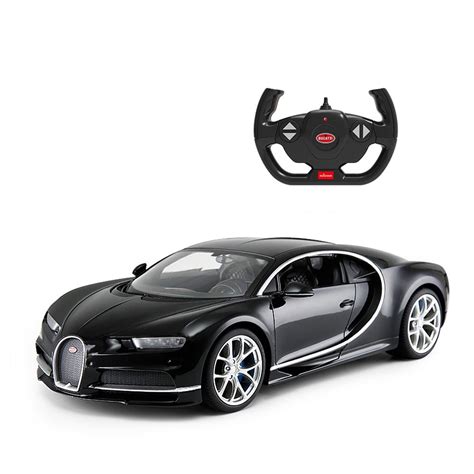 Кола с дистанционно управление Rastar Bugatti Chiron 1 14 Черен