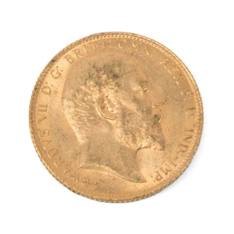 Sold At Auction Great Britain Edward Vii Sovereign Gold