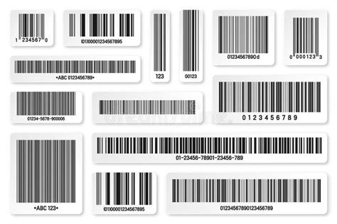 Ensemble De Codes Barres De Produit Et De Codes Qr Code De Suivi D