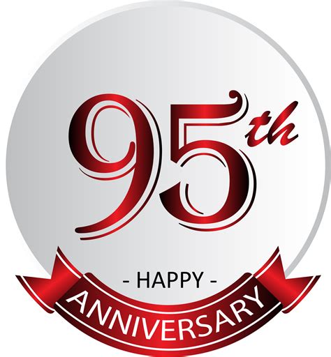 95th Anniversary Celebration Label 13994265 Png