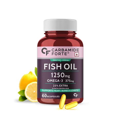 Carbamide Forte Fish Oil 1250mg With Omega 3 375mg Supplement 25