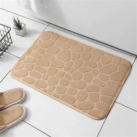 Mat Non Slip Carpets Cobblestone Embossed Bathroom Bath In Wash Basin