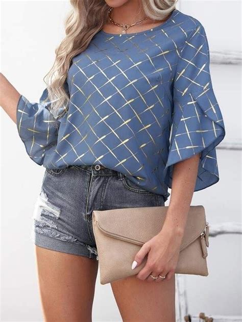 Pin By Berna Mena Araya On Blusas Women Blouses Fashion Clothes For