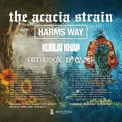 The Acacia Strain Tour Dates Concert Tickets And Live Streams