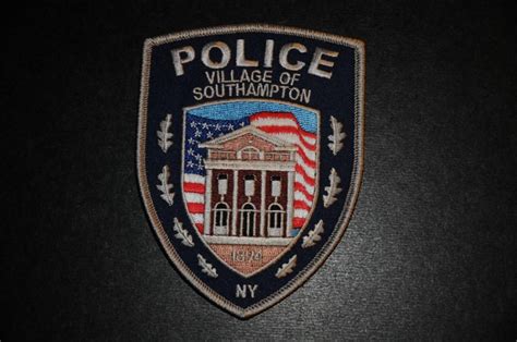 Southampton Police Patch Suffolk County New York Current Issue