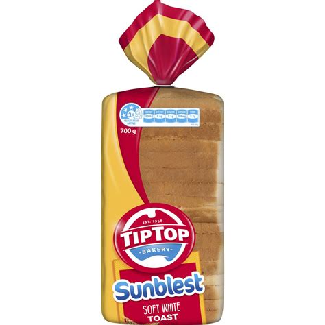 Tip Top Bakery Sunblest White Thick Bread 700g Woolworths