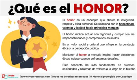 Qué es el Honor Definición de Honor