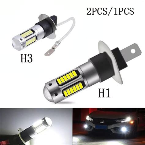 Faros Antiniebla Delanteros Para Coche Bombillas Led De Alta Calidad H1 H3 12v H27 4014 K