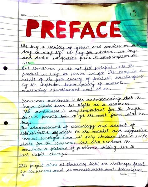 Preface Consumer Awareness Integrated Learning Holiday Homework