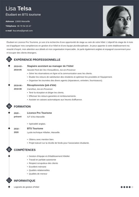 Mod Le De Cv Simple Efficace Et Classique Exemples