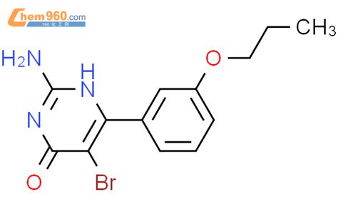 74602 73 6 4 1H PYRIMIDINONE 2 AMINO 5 BROMO 6 3 PROPOXYPHENYL 化学式