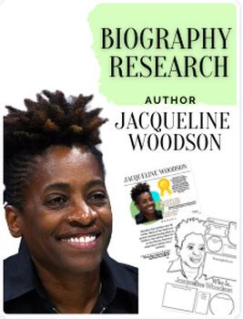 Jacqueline Woodson Author Research Project With Activities Infographic