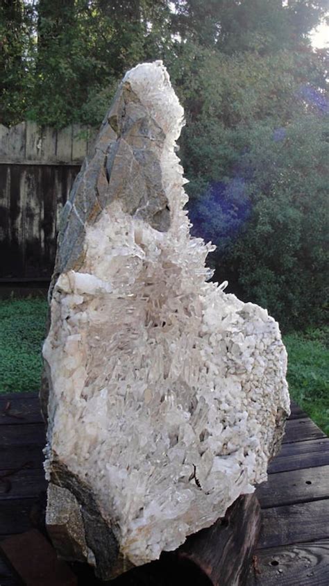 Crystal Waterfall 1111 Pounds Giant Arkansas Quartz Crystal Cluster