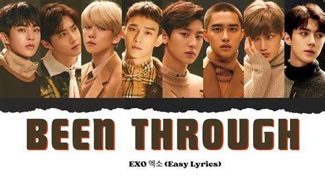 EXO 엑소 Been Through Easy Lyrics YouTube