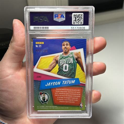 2017 18 Panini Revolution Rookies Cosmic 121 Jayson Tatum 100 RC