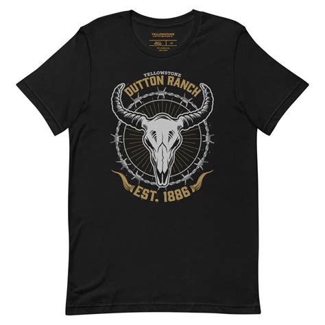 Yellowstone Dutton Ranch Skull Unisex T Shirt Paramount Shop