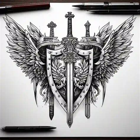 Armor Of God Tattoo Tattoo Idea for Forearm | tattoon.ai Generator