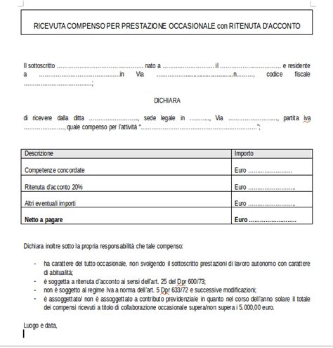 Cosa La Ritenuta Dacconto Come Calcolarla E Modello Ricevuta