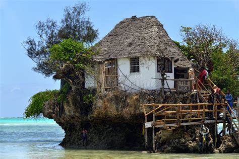 The Rock Famous Amazing Location Restaurant Pingwe Zanzibar Tanzania