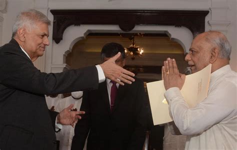 Dinesh Gunawardena Is Sworn In As The New Prime Minister Of Sri Lanka