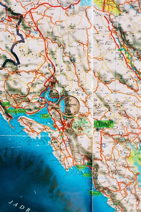 Crnogorskog Primorja Turistička Karta Crne Gore Crna Gora Wikipedia