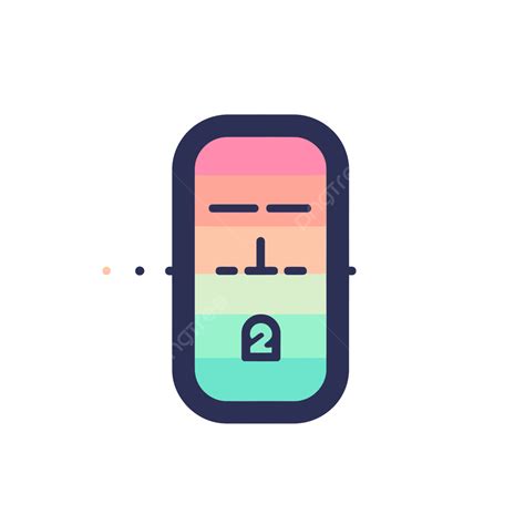 Icono De Teléfono Que Muestra Líneas De Diferentes Colores Vector Png Talla Icono Lineal