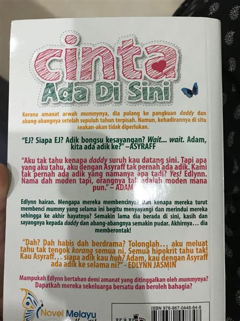 Novel Melayu Cinta Ada Di Sini Sha Ibrahim Hobbies Toys Books