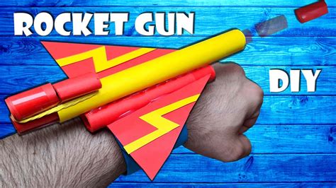 Raketen Pistole Selber Machen Waffe Aus Papier Basteln Paper Rocket