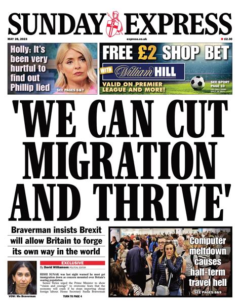 Sunday Express Front Page 28th Of May 2023 Tomorrows Papers Today