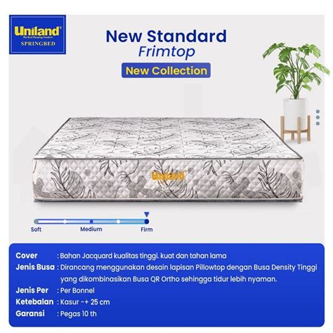 Jual Kasur Springbed Uniland New Standard Frimtop Tebal 25 Cm Shopee