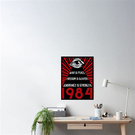 "1984 Orwell" Poster for Sale by Elise-vanished | Redbubble