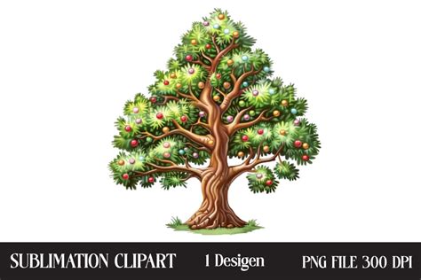 Christmas Tree Clipart Graphic By Creative Design House · Creative Fabrica