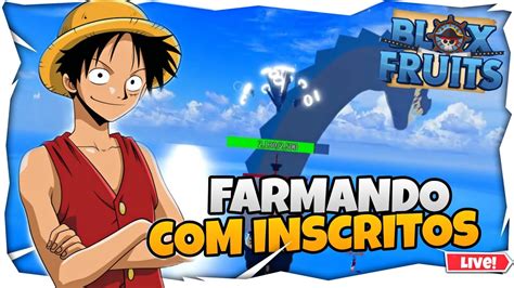 Blox Fruits Ao Vivo Farmando Para Updatedoando Frutas YouTube