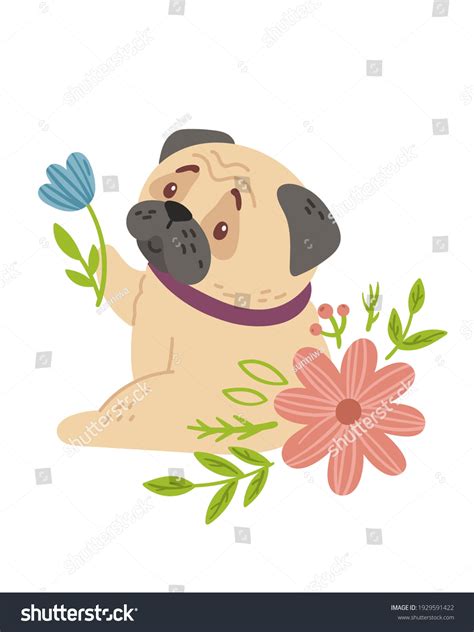 Baby Pug Kids Pre Made Poster Stock Vector (Royalty Free) 1929591422 ...