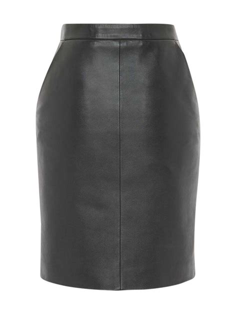 Buy Saint Laurent Midi Skirts Black At Off Editorialist