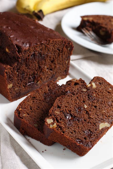 Vegan Double Chocolate Banana Bread The Mostly Vegan