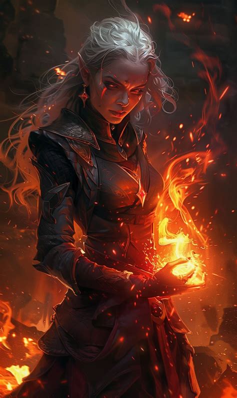 Drow Sorceress Dark Elf Dark Fantasy Sorceress Art