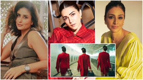 The Crew Kareena Kapoor Kriti Sanon Tabu Look Sensational As Air Hostess In First Look