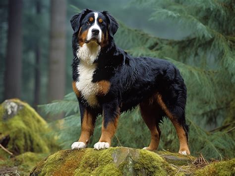 Premium Ai Image Bernese Mountain Dog