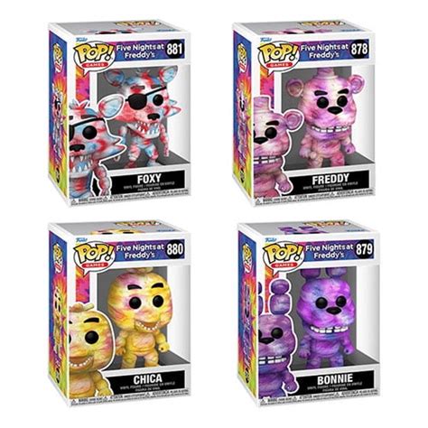 Funko Pop Games Five Nights At Freddys Tie Dye Vinyl Figures Set