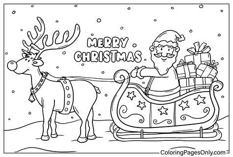 89 Reindeer Coloring Pages - ColoringPagesOnly.com