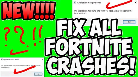 HOW TO FIX ALL FORTNITE CRASHES NEW WAY YouTube