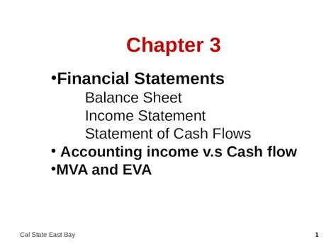 Ppt Chapters Financial Statements Cash Flow Estimation