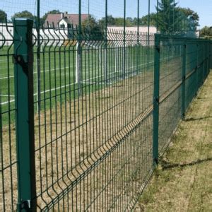 Galvanized V Mesh Panel D Green Lewandowski Fence Builder Limited