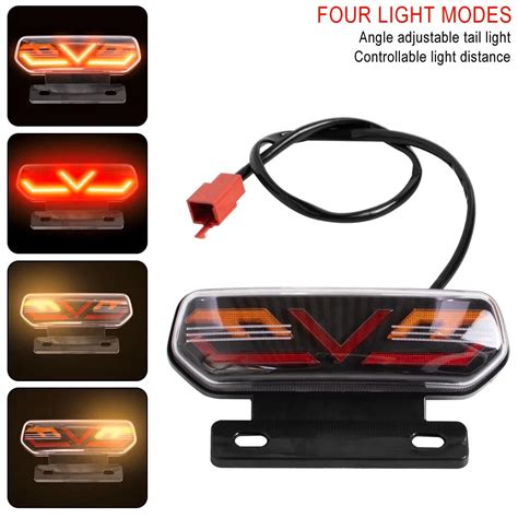 Luzes LED Traseiras Da Motocicleta Luz De Freio ATV Tail Light