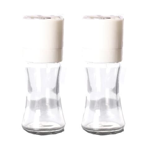 Salt Och Peppar Shakers Elegant Med Klar Glasbotten White White Fyndiq