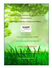 SAL U3 ACD MABF docx Unidad 3 Elaboración de menús en un servicio de