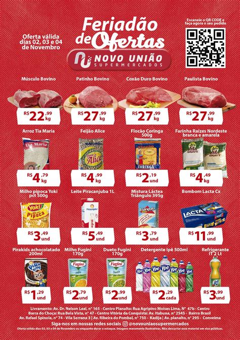 Conquista Ofertas Imperd Veis Do Supermercado Novo Uni O Confira