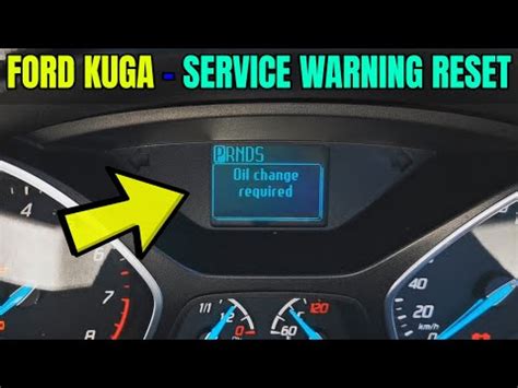 Comment réinitialiser le voyant de vidange d huile dans le Ford Kuga